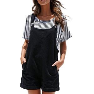 Black Overall shorts